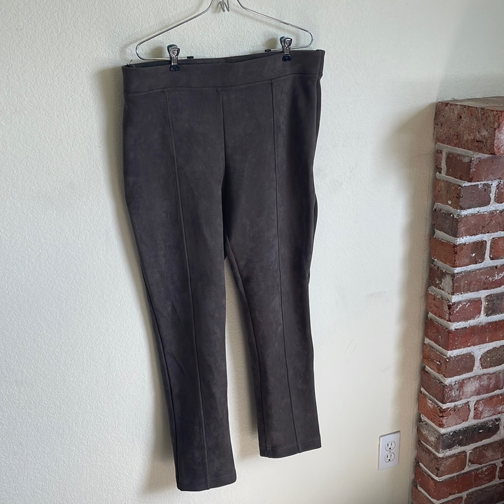 Suede pants